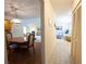 Hallway leading to living room, kitchen, and dining area at 1497 Fireside St, Port Charlotte, FL 33952