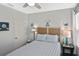Bedroom with ceiling fan, decor, and accent lighting at 28059 Arrowhead Cir, Punta Gorda, FL 33982