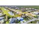 Stunning aerial view shows the house location with golf course and water access at 3712 Carmichael Dr, Punta Gorda, FL 33950
