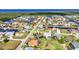 Picturesque aerial view of canal-front homes with boat docks in a coastal community at 3712 Carmichael Dr, Punta Gorda, FL 33950