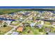 Picturesque aerial view of canal-front homes with boat docks in a coastal community at 3712 Carmichael Dr, Punta Gorda, FL 33950