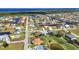 Picturesque aerial view of canal-front homes with boat docks in a coastal community at 3712 Carmichael Dr, Punta Gorda, FL 33950