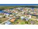 Picturesque aerial view of canal-front homes with boat docks in a coastal community at 3712 Carmichael Dr, Punta Gorda, FL 33950
