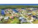 Picturesque aerial view of canal-front homes with boat docks in a coastal community at 3712 Carmichael Dr, Punta Gorda, FL 33950