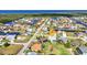 Beautiful aerial view of the home nestled in a waterfront community with easy access to the open water at 3712 Carmichael Dr, Punta Gorda, FL 33950