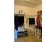 Walk-in closet with ample hanging space, shelving, and storage options for organizing clothes and accessories at 3721 Adelaide Ave, North Port, FL 34288