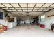 Spacious garage with ample storage, including built-in cabinets, and plenty of open space for vehicles and projects at 441 Norma Ct, Punta Gorda, FL 33950