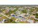Overhead view of the home in a quiet residential neighborhood at 7434 Ashtabula St, Englewood, FL 34224