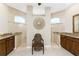Elegant bathroom with dual vanities, tiled showers, and decorative accents at 15762 Aqua Cir, Port Charlotte, FL 33981
