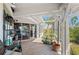 Covered patio with lots of potting space at 24139 Jolly Roger Blvd, Punta Gorda, FL 33955