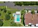 Aerial view of the community pool highlighting leisure and relaxation opportunities within the complex at 25188 Marion Ave # A206, Punta Gorda, FL 33950