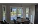 Breakfast nook with plantation shutters overlooking the backyard pool at 384 Viedma St, Punta Gorda, FL 33983