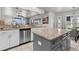 Modern kitchen with stainless steel appliances, granite countertops, and island perfect for cooking at 384 Viedma St, Punta Gorda, FL 33983