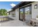 Outdoor patio with seating area that includes a table and chair set with a view at 384 Viedma St, Punta Gorda, FL 33983