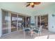Relaxing lanai with patio seating offering peaceful views of the surrounding landscape at 1326 Wesley Dr # 123, Punta Gorda, FL 33950