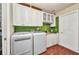 Convenient laundry room with lots of cabinet storage and counter space at 1357 Le Pera Rd, Englewood, FL 34223