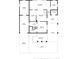 Layout featuring a living room, kitchen, bedroom, garage, and outdoor spaces like a porch and patios at 1851 Scenic Dr, Venice, FL 34293