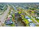 Aerial view of property on canal, showing proximity to waterfront and community at 21169 Edgewater Dr, Port Charlotte, FL 33952