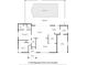 Detailed floor plan showcasing the layout of the home, including the pool and lanai at 21169 Edgewater Dr, Port Charlotte, FL 33952