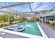 Inviting screened-in pool with plenty of room for recreation and relaxation at 2236 Arnet St, Port Charlotte, FL 33948