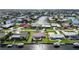 Stunning aerial view of waterfront neighborhood featuring canals and direct access to the gulf with boat docks at 530 Matares Dr, Punta Gorda, FL 33950
