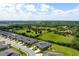 This aerial view showcases the property's location within a community near a wide open green space at 7209 W Lenox Cir, Punta Gorda, FL 33950
