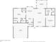 Detailed floor plan illustrating the layout of the home including the kitchen, bedrooms, bathrooms, and living spaces at 1381 Fargo St, Port Charlotte, FL 33952