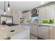 Bright kitchen with white cabinets, stainless steel appliances, granite counters, and mosaic backsplash at 17506 Cape Horn Blvd, Punta Gorda, FL 33955