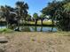 Scenic backyard view featuring water and palm trees at 21215 Cottonwood Ave, Port Charlotte, FL 33952