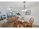 Cozy dining and living area, seamlessly connected and offering an open, airy feel with plenty of natural light at 25225 Rampart Blvd # 1607, Punta Gorda, FL 33983