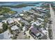 Gorgeous aerial view of waterfront homes with stunning views of the nearby bay and beachfront at 2779 N Beach Rd # A, Englewood, FL 34223
