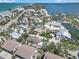 Aerial view shows proximity to both the beach and the bay at 2779 N Beach Rd # A, Englewood, FL 34223