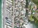 Aerial view of neighborhood near the beach and harbor at 2779 N Beach Rd # A, Englewood, FL 34223