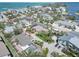 Aerial view of neighborhood displaying the proximity of the property to local beaches and waterways at 2779 N Beach Rd # A, Englewood, FL 34223