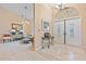 Elegant foyer with tile flooring, high ceilings, and decorative lighting, leading into the spacious living areas at 3705 Toulouse Ct, Punta Gorda, FL 33950