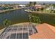 Aerial view from the top of the lanai overlooking the Gulf of Mexico at 3705 Toulouse Ct, Punta Gorda, FL 33950