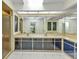 Well-lit bathroom featuring dual sinks, ample counter space, and a separate shower area at 3824 Aves Island Ct, Punta Gorda, FL 33950