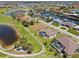Aerial view showing the home's proximity to the golf course at 4001 La Costa Island Ct, Punta Gorda, FL 33950