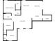 Floor plan showcasing the layout of the home's bedrooms, living spaces, and bathrooms at 4343 Killdeer Ter, North Port, FL 34288