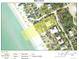 Property map showing lot lines of a beach property, zoning and close proximity to the beach at 8754 King St, Placida, FL 33946