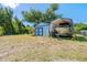 Backyard with shed and covered boat parking at 13443 Boabadilla Ln, Port Charlotte, FL 33981