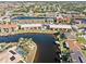 Beautiful aerial shot of real estate and waterway in Cape Coral, Florida at 1345 Mediterranean Dr # A105, Punta Gorda, FL 33950