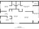 Precise floor plan highlighting the spacious layout, room dimensions, and balcony access at 1345 Mediterranean Dr # A105, Punta Gorda, FL 33950