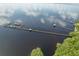 Drone view of the community featuring expansive docks and waterfront access, perfect for boating enthusiasts at 23465 Harborview Rd # 842, Port Charlotte, FL 33980
