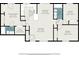 Floor plan showcasing layout of primary bedroom, kitchen, living room, bedrooms, and bathrooms at 242 Seminole Nw Blvd, Port Charlotte, FL 33952