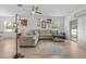 Bright living area with comfortable sectional sofa and decor at 3476 Brewster Rd, North Port, FL 34288