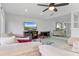 Spacious living room with two couches and a glass coffee table at 3480 Pinetree St, Port Charlotte, FL 33952