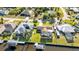 Waterfront homes feature private docks, solar panels, and screened-in patios overlooking the water at 4178 Rose Arbor Cir, Port Charlotte, FL 33948