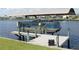 A well-maintained boat lift for easy access to the water and canal at 4178 Rose Arbor Cir, Port Charlotte, FL 33948