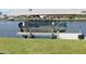 Waterfront boat lift providing easy access to boating and canal activities at 4178 Rose Arbor Cir, Port Charlotte, FL 33948